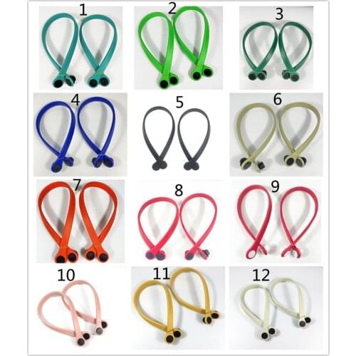 1 pair Long Washable Soft Handles Quality Improved Handbag for O bag New Colorful Handles 2021