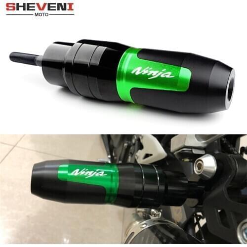 For KAWASAKI NINJA250 NINJA300 NINJA 250 NINJA 300 Motorcycle CNC Frame Crash Pads Exhaust Sliders Crash Protector