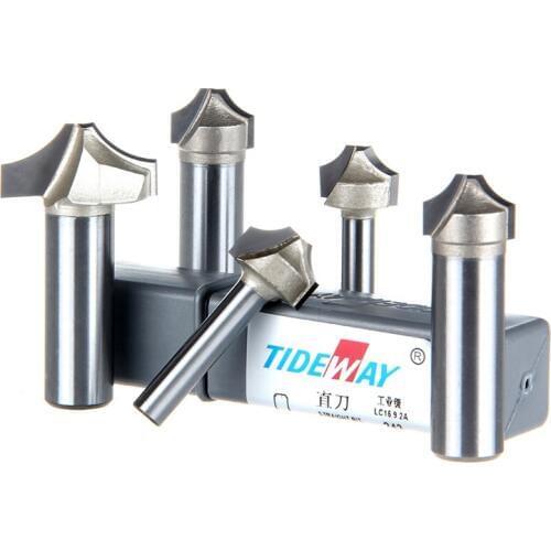 Woodworking Cove Groove Tools Router Bit Flat Bottom Cutter 1/4*1/4 for Wood Tideway 3021