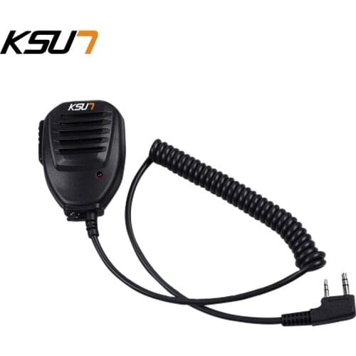 K-Type Walkie Talkie Hand Microphone Two way Radio Speaker Mic For BF-888S UV-82 UV-5R UV-5RPro H9 H7 Ham Radio Ksun MIC01