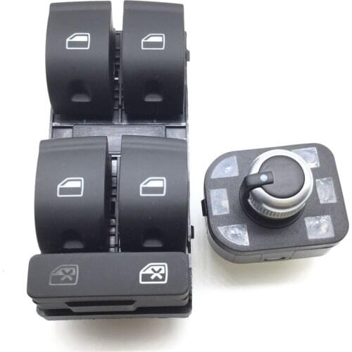 2Pcs Power Window Mirror Control Switch Button For AUDI A4 S4 B6 B7 RS4 SEAT Exeo 8E0 959 851,4F0 959 565, 8E0959851,4F0959565