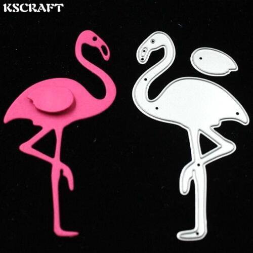 KSCRAFT Lovely Flamingo Metal Cutting Dies Stencils for DIY Scrapbooking Stamp/photo album Decorative Embossing DIY Paper Cards