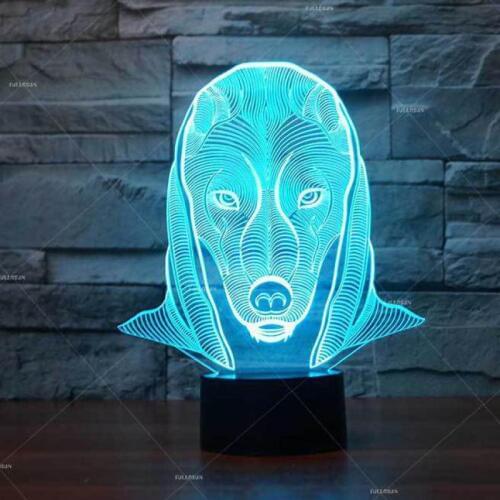 Pharaoh Modeling 3d Desk Lamp Seven color Table Lamps Gradient Stereo Creative Product Led Night Table Lamp For Bedroom