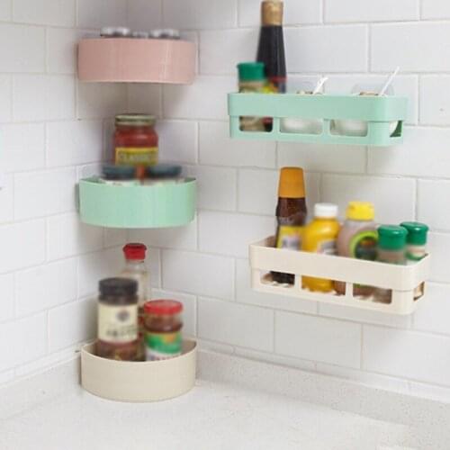 Shower Storage Rack Plastic Bathroom Shelf Organizer Wall Mounted Shelves Cosmetic Rack Toilet Shampoo Storage Holder Accessory