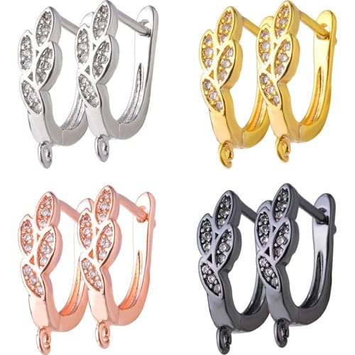 Peixin Earrings For Women 2020 Trendy Leaf Design Accessories for Jewelry Earring Hooks DIY Jewelry Making Supplies Wholesale