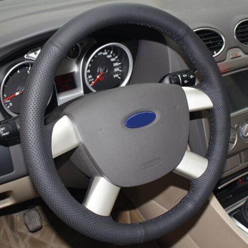 Hand stitched Genuine Length cover on the steering wheel car covers for Ford Kuga 2008-2011 Focus 2 2005-2011