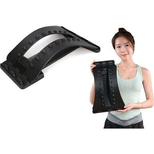 Back Massage Tractor Stretcher Fitness Equipment Stretch Relax Lumbar Support Spine Pain Relief Neck Lumbar Traction