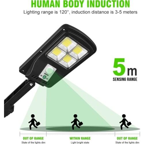 Solar Sensor Wall Light 48COB Waterproof Human Induction Street Lamp Garden Outdoor Courtyard Sensor Street Light Solar Lamps