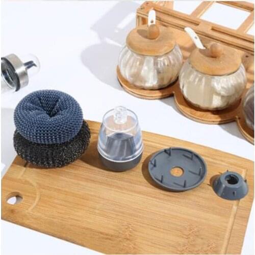 Cleaner Kitchen Rust Pot Pans Cleaning Scrubber Steel Rust Remover Scraper Brush Kit Metal Soap Scrub Brush Utensil Steel Wire