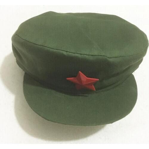 Souvenir Chinese Army Type 65 Liberation Hat Military Cap With Red Five Star
