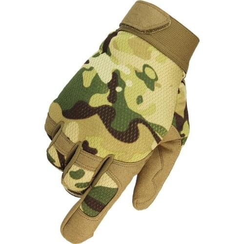 Knuckles Tactical Gloves Full Finger Protective Gear Camouflage Military Gloves for Men Army CS GO Fight Airsoft Welding Garden