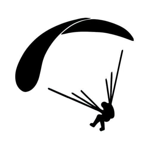 JuYouHui Exterior Accessories Decal Funny Car Stickers PLAY COOL Paragliding Cover Scratch Window Bodywork Vinyl Car Interior KK