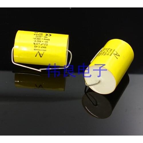 1pcs/1lot Original Italian AV Arcotronics 850V 2.2UF 225 MKP 5% frequency division electrodeless