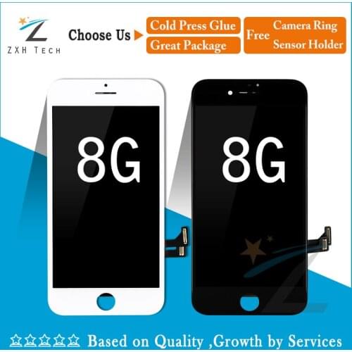 10PCS/LOT Alibaba China Grade AAA for iPhone 8 LCD Display Screen Replacement Lens Pantalla Touch Digitizer Free DHL Shipping