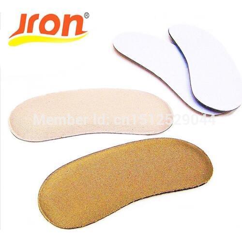 2 Pairs Fabric Faced invisible silica gel stickers transparent slip-resistant foot shoes high heel shoe pad insoles foot care