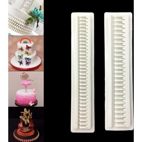2 Size Cake Side Lace 100% Platinum Silicone Sugarcraft Mould, Fondant Cake Decorating Tools Bakeware