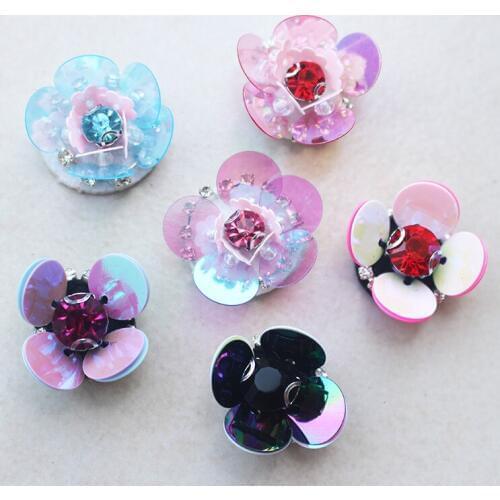 50pieces/lot Decorative Handmade Sequins Beads Flower Applique Patches ,Hair Clip,Bags,Brooch,Clothes Sew on DIY Accessories