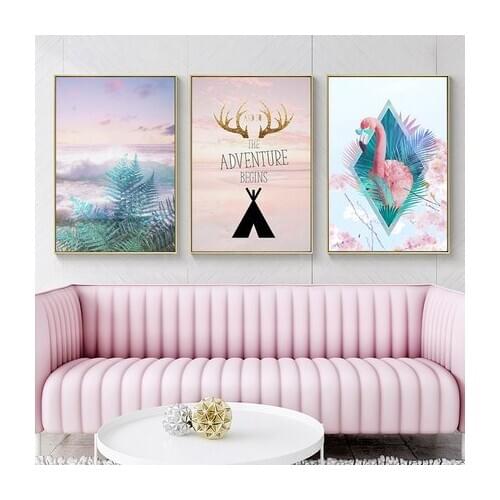 Nordic Dmall Fresh Diamond Painting Triptych Full Drill Living Room Nordic Minimalist Modern Drill Cross Stitch Diamond Embroide