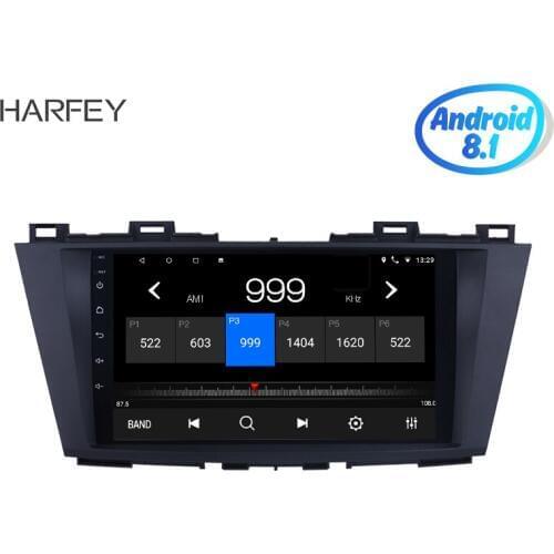 Harfey 1024*600 9 inch Car Multimedia Player Android 8.1 GPS Navigation System for 2009 2010 2011 2012 Mazda 5 with Digital TV