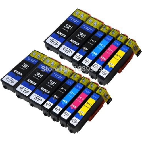 13PK Combo pack T2601 Ink cartridge Compatible for Epson XP600 XP605 XP700 XP800 XP510 XP615 XP610 XP605 xp820 XP520 XP620 XP625