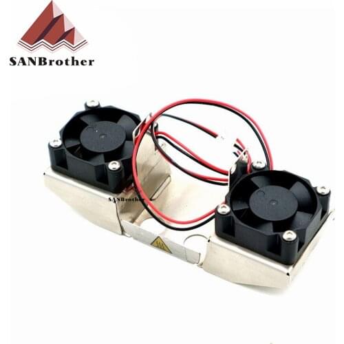 Newest UM2+ UM2 Extended+ Dual Fan Bracket With 2 Cooling Fans 12V 24V For 3D Printer Parts Wholesale