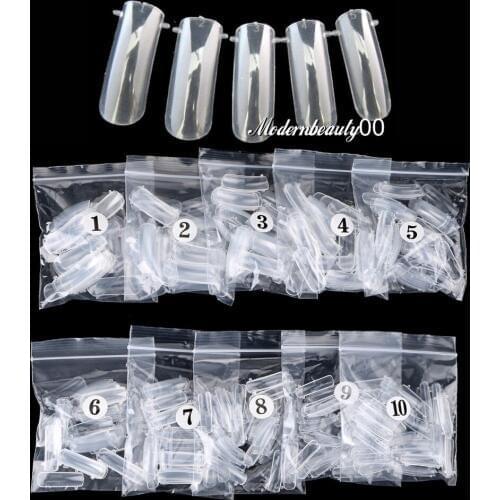 New 500 PCS DUAL NAIL ART SYSTEM FORM ACRYLIC False TIPS Tools Set 10 style choose