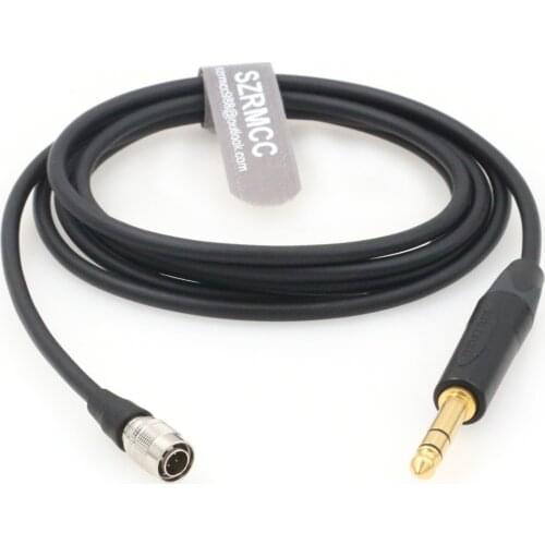 Original Neutrik 6.35mm to Hirose 4 Pin Audio Cable for Dan Clark Mr.Speakers Mad Dog Headphones