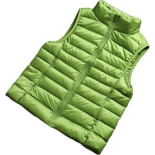 2021 Autumn Winter Vintage Vest New Lightweight Down Jacket Womens Short Ultra-light Stand-up Collar Plus Size Inner Black Vest