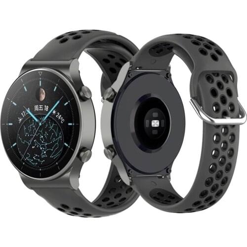 Wrist Band For Huawei Watch GT 2 Pro / GT2 42mm 46mm Soft Silicone Bracelet Strap For Honor GS Pro / Magic 2 Watchstrap