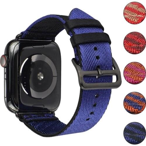 Wrist Strap for Apple Watch Band 44mm 40mm 38mm 42mm 44 Mm Accessorie Nylon Loop Smartwatch Bracelet IWatch Serie 3 4 5 6 Se