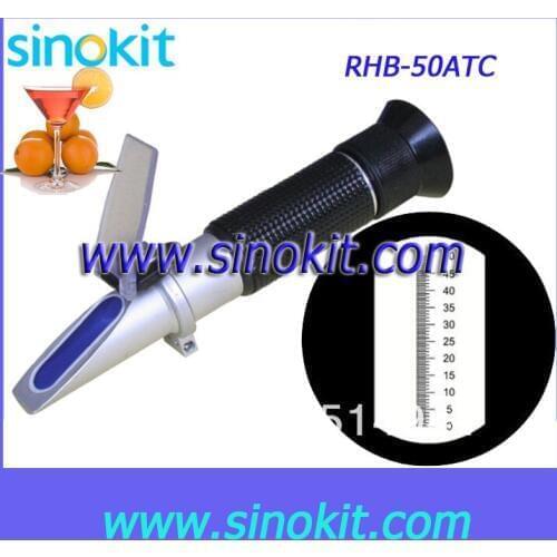Brix 0-50% Hand-held Refractometer RHB-50ATC