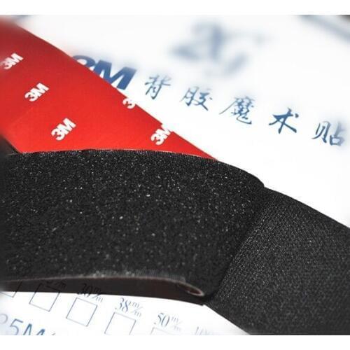 High Quality 2" (50mm) width Self Adhesive hook and loop Tape with 3m glue.3m backing hook & loop Nylon Straps Cable Ties
