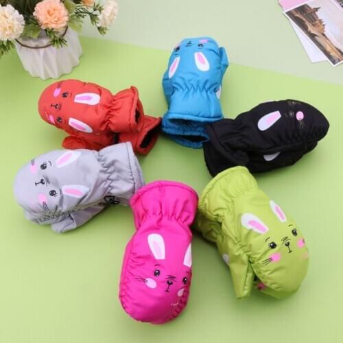 Kids Winter Warm Gloves Windproof For Children Boys Girls Ski Cycling Climbing Outdoor Gloves Waterproof