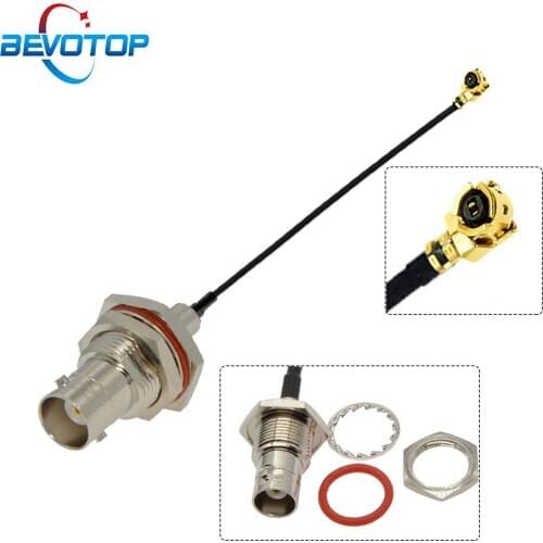 Waterproof BNC Female Bulkhead to u.FL IPX IPEX1 Female Pigtail RF113 Cable Mini PCI WIFI WLAN Antenna Extension Cable RF Jumper