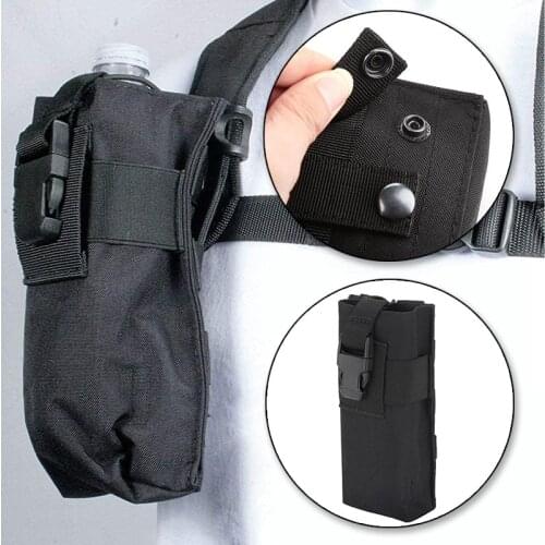 Military Tactical Pouch For Walkie Talkie Water Bottle Holder Bag Molle System Vest Soft Pocket Pouch Hunting and Equipment