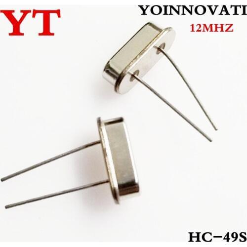100pcs/Lot HC-49S 12MHZ 12.000MHZ Clock oscillator / Quartz crystal products and ROHS Best quality