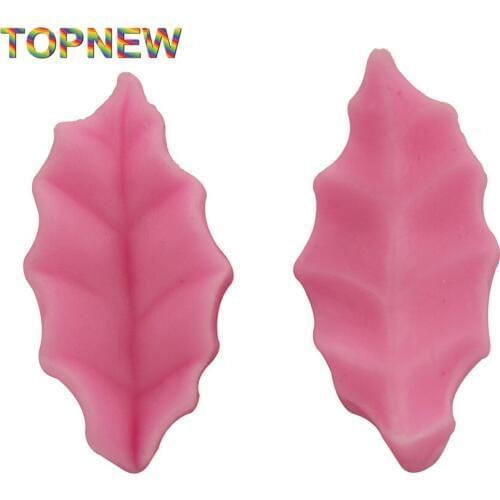 2pcs leaf shape silicone soap mold,Fondant Cake Decorating styling Tools, bakeware,cooking tools kitchen accessories 2298