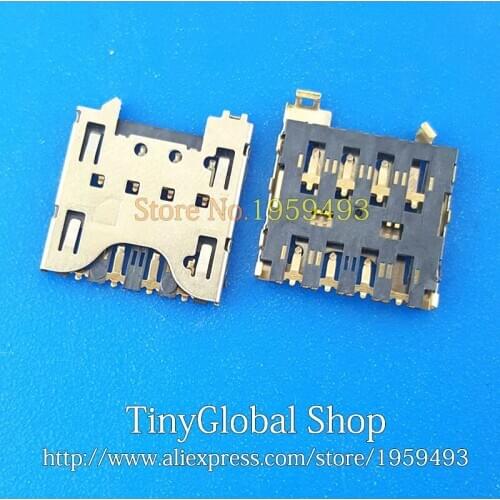 2pcs/lot Coopart New Sim Card Reader Connector Holder Tray Slot Socket replacement for Blackberry Z10 Q10 top quality