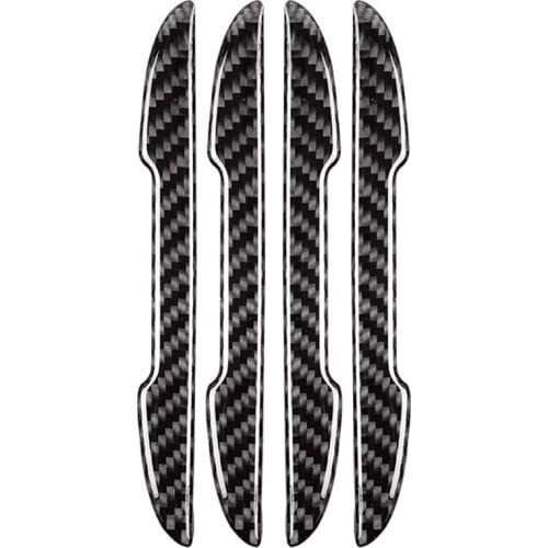 4pcs Car Door strips Anti Scratch Sticker Carbon Fiber Edge Protective Strips Side Doors Moldings Scuff trim Stickers for BMW