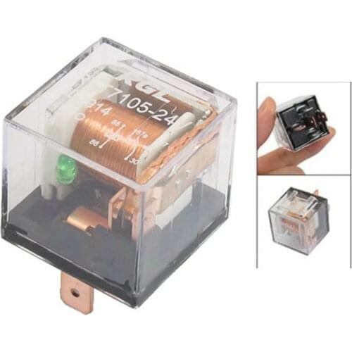 Car Waterproof Relay 12V 24V 80A100A 5Pin SPDT Car Control Device Relay Automotive Time Relay and 5Pin Automotive Relay Socket