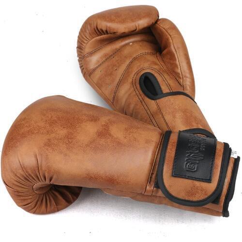 Retro Color Adult Kids Women/Men Boxing Gloves Pu Leather MMA Muay Thai Boxe De Luva Mitts Sanda GYM Equipment 6 8 10 12OZ boks