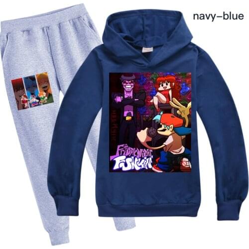 Kids Friday Night Funkin Sweatshirt Pants Suit Children Sweatshirts Hoodies Boys Girls Sportswear Pullover Hoodies Birthday Gift