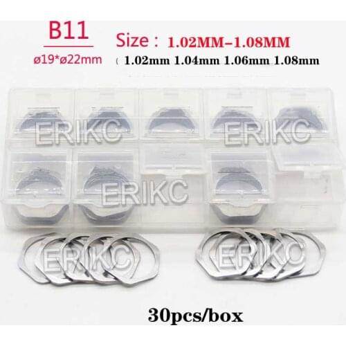 ERIKC B11 1.02MM-1.08MM Injector Calibration Shims Kit 270 PCS /BOX Copper Washers For injection Custom Gasket