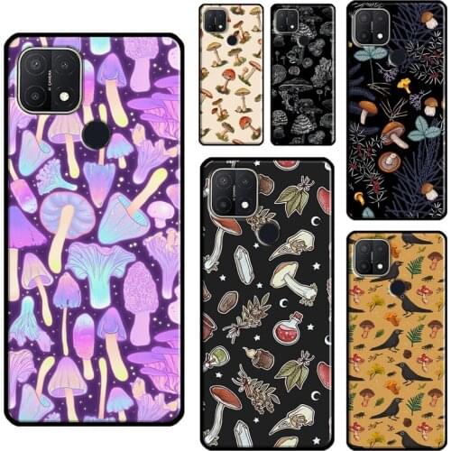 Mushroom Forest For OPPO A15 A91 A83 A1K A3S A5S A5 A9 A31 A53 2020 A52 A72 Reno 4 Pro 2 Z F7 Phone Case
