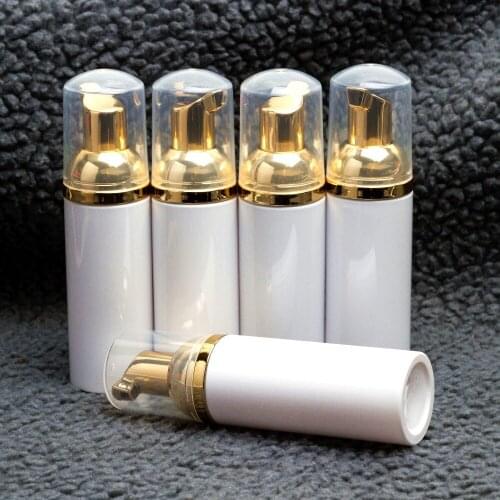 Tools makeup 50ml Pressed Pump Refillable Bottles golden Lotion Bottle Water cosmetic spray bottle customize logo cleaner tools