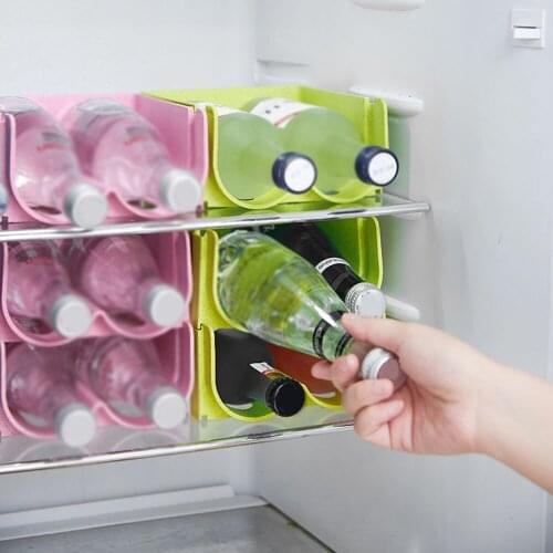 Refrigerator Storage Basket Rack Box Home Kitchen Can Beverage Organizer Tool Clear Plastic Food Pantry Storage Rack
