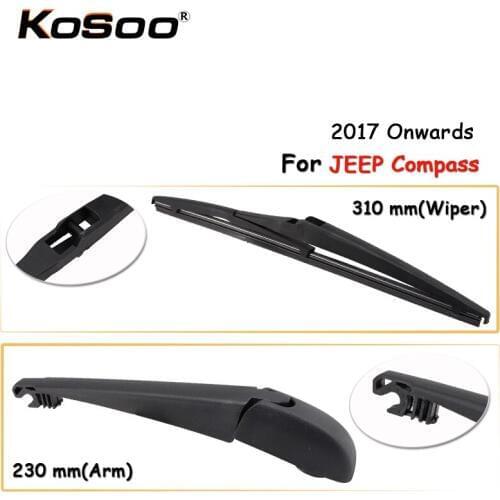 KOSOO Auto Rear Car Wiper Blade For JEEP Compass,310mm 2017 Onwards Rear Windshield Wiper Blades Arm,Car Accessories Styling