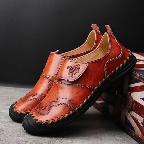 New Summer Genuine Leather Sandals Anti-skidding Wear-resisting Handwork Outdoor High Quality Cowhide Casual Shoes Big Size38-50