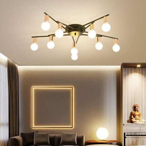 New Nordic LED lamp modern home bedroom LED ceiling lamp living room lighting restaurant lamp chandelier
