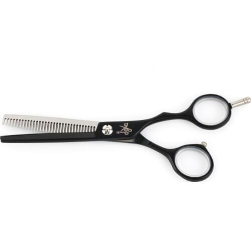 Scissors PROFESSIONAL de Barber Shop JEWEL BLACK sculpting 32 teeth 5,75 inch